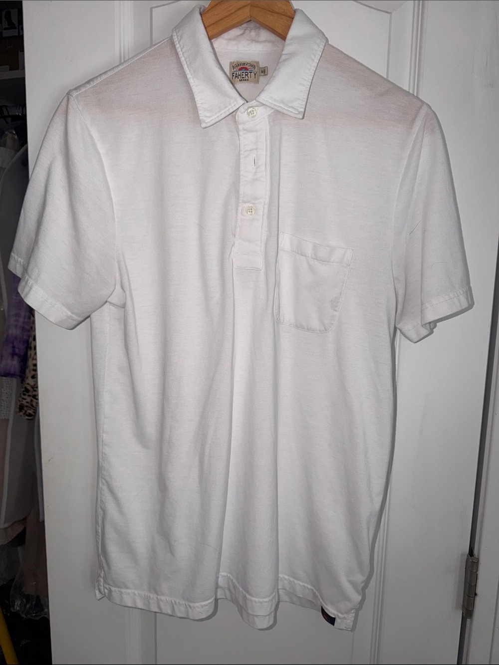 Faherty white polo